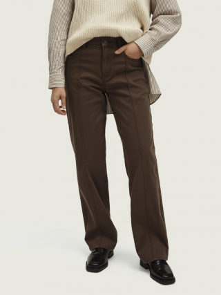 Chocolate Brown Straight Jeans – LUXUS