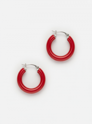 Resin Hoop Earrings